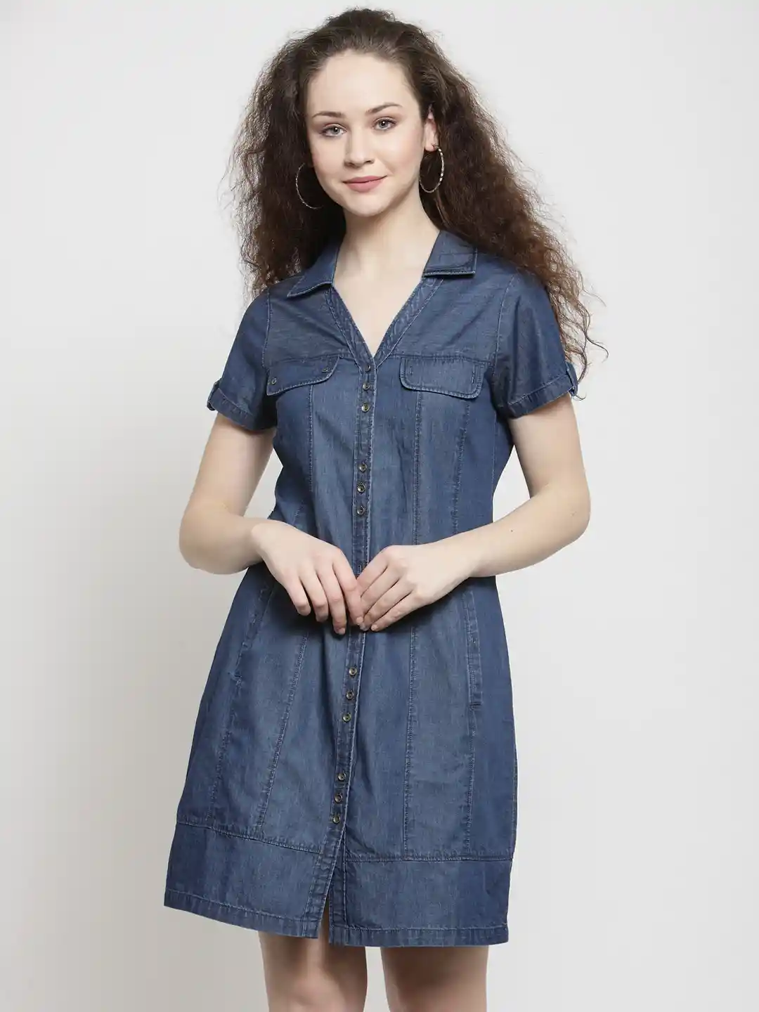 prabal gurung denim dress Blue White Stripe Size 2 rainbow a floral print Style:D886ABLJAQMESH CMT Music Awards 2023: