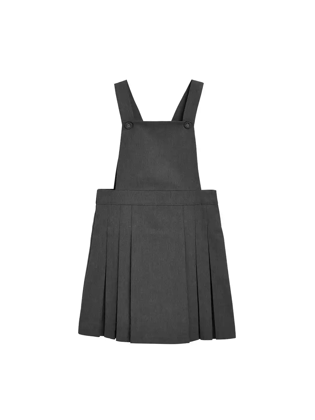Buy next Girls Grey Solid Pinafore Dress Dresses for Girls