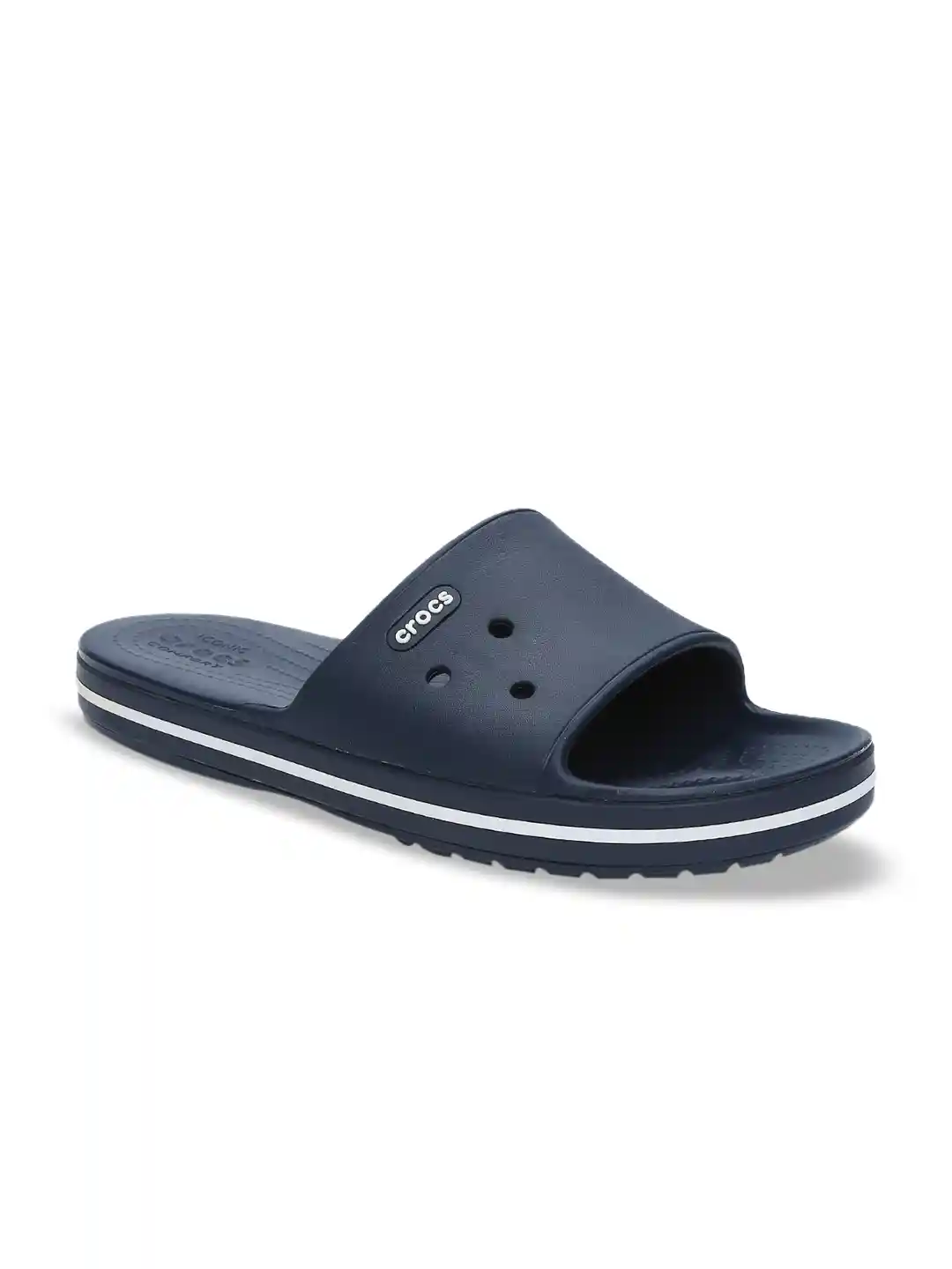Crocs Crossband Slide Sandal Buy Crocs Men Navy Blue Solid