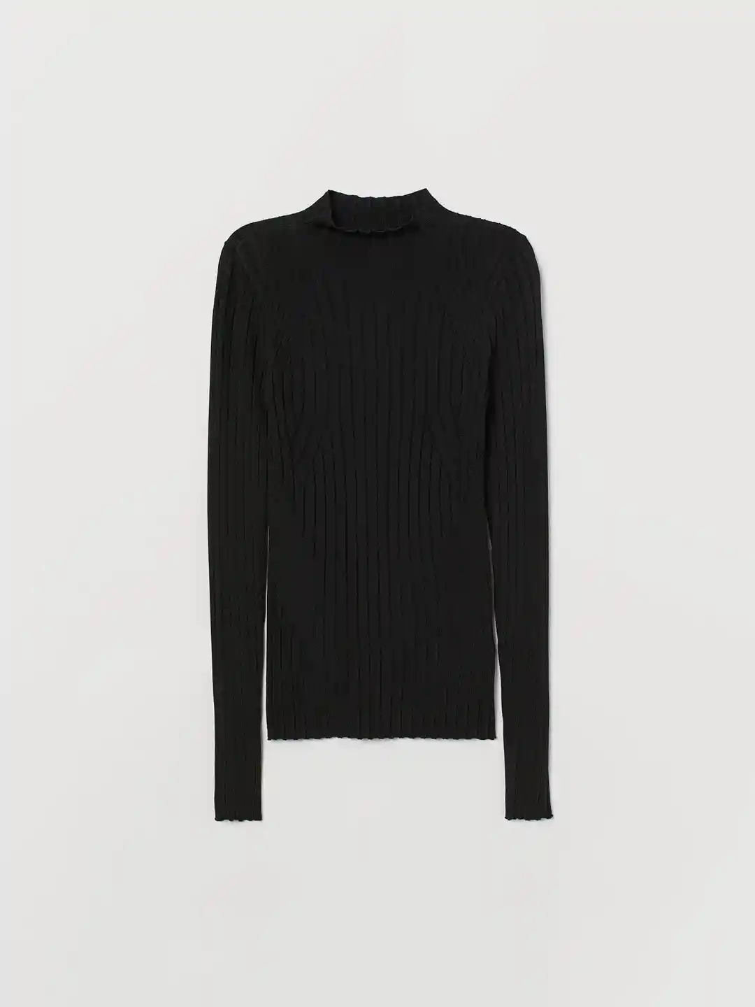 Buy H&M Women Black Ribbed Turtleneck Jumper Sweaters for Women