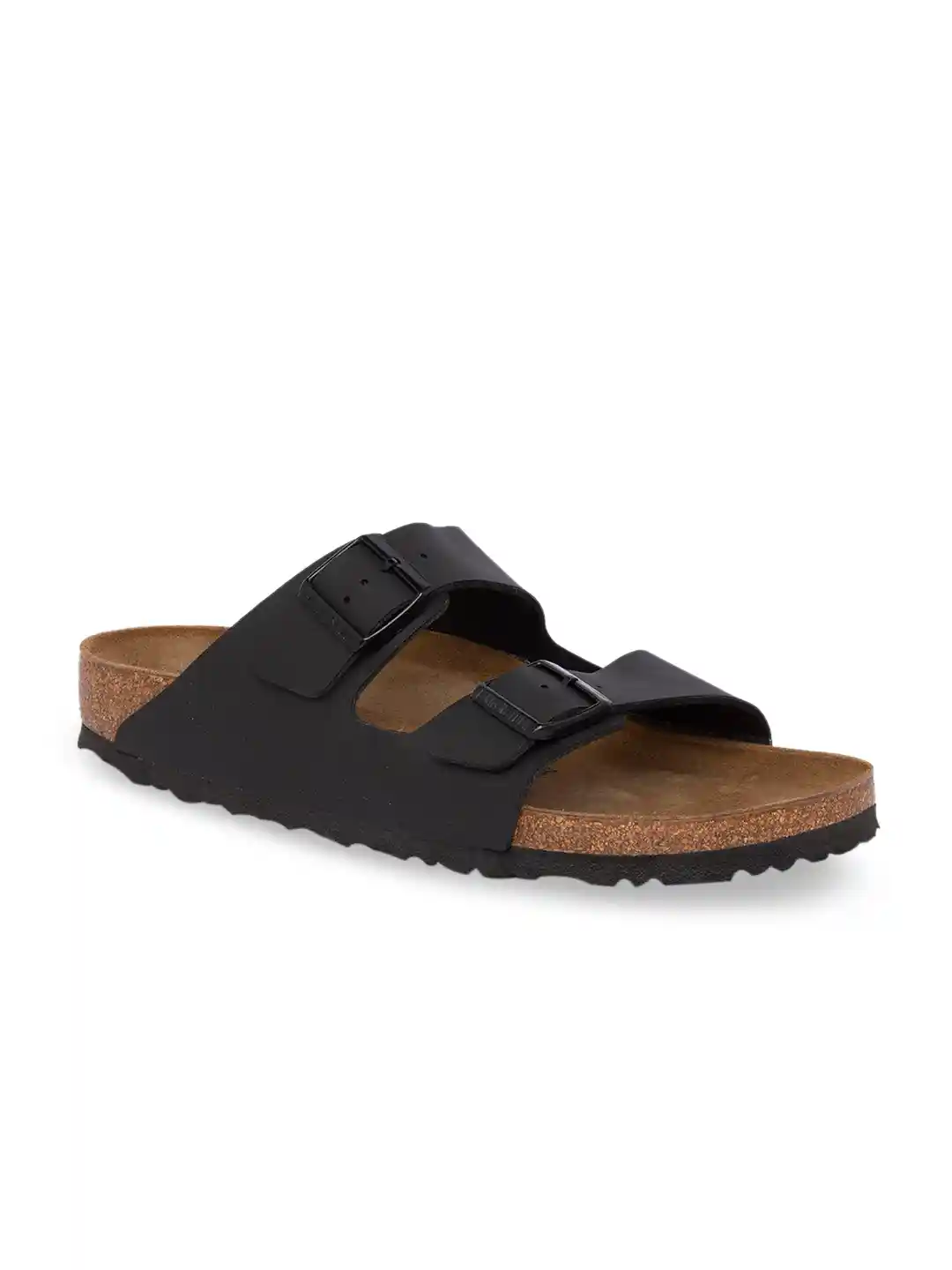 Buy Birkenstock Arizona Black Narrow Width Birko-Flor Two-Strap