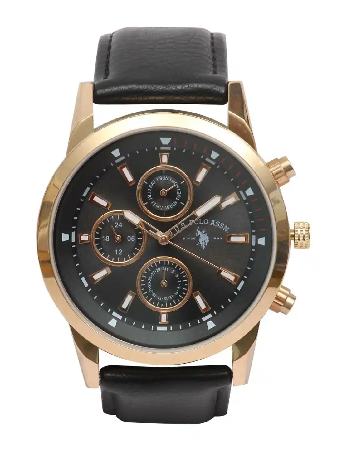 Buy Polo Men Black Analogue Watch USAT0155 Watches