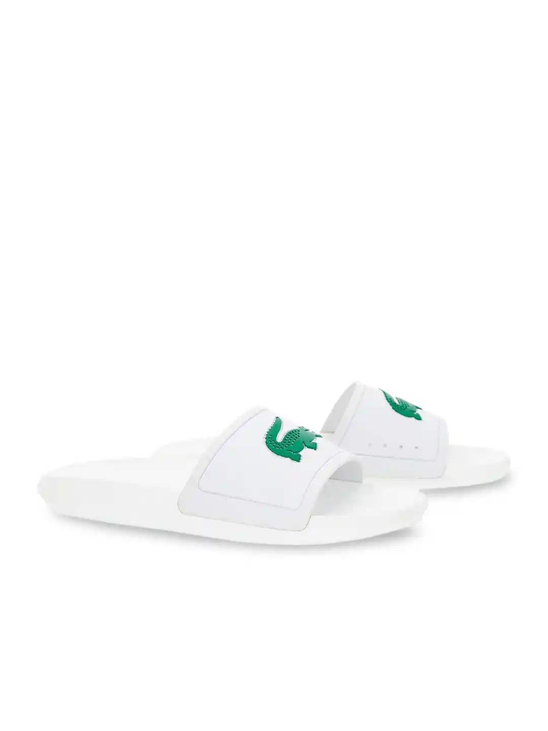 Buy Lacoste Men White Solid Sliders Flip Flops for Men 8997691