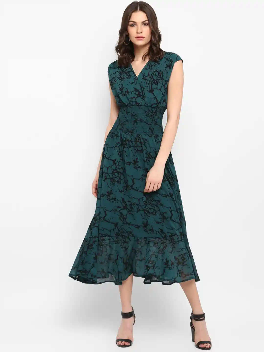 Buy MIAMINX Women Green Empire Dress Dresses for Women 10167067