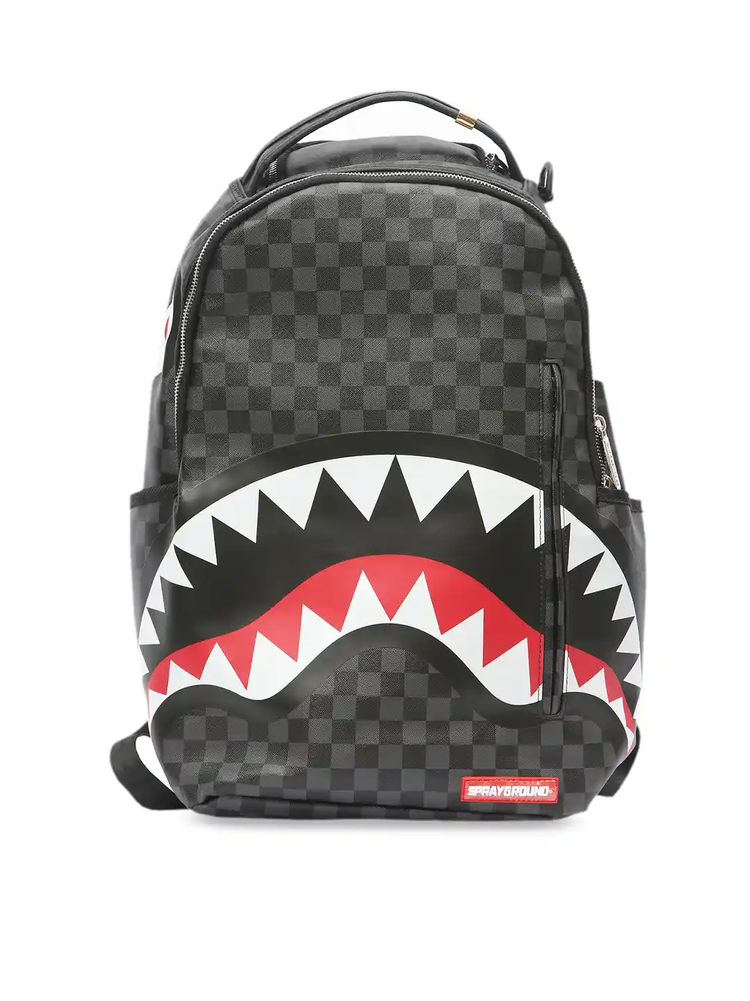Buy SPRAY GROUND Unisex Black Grey Geometric Backpack