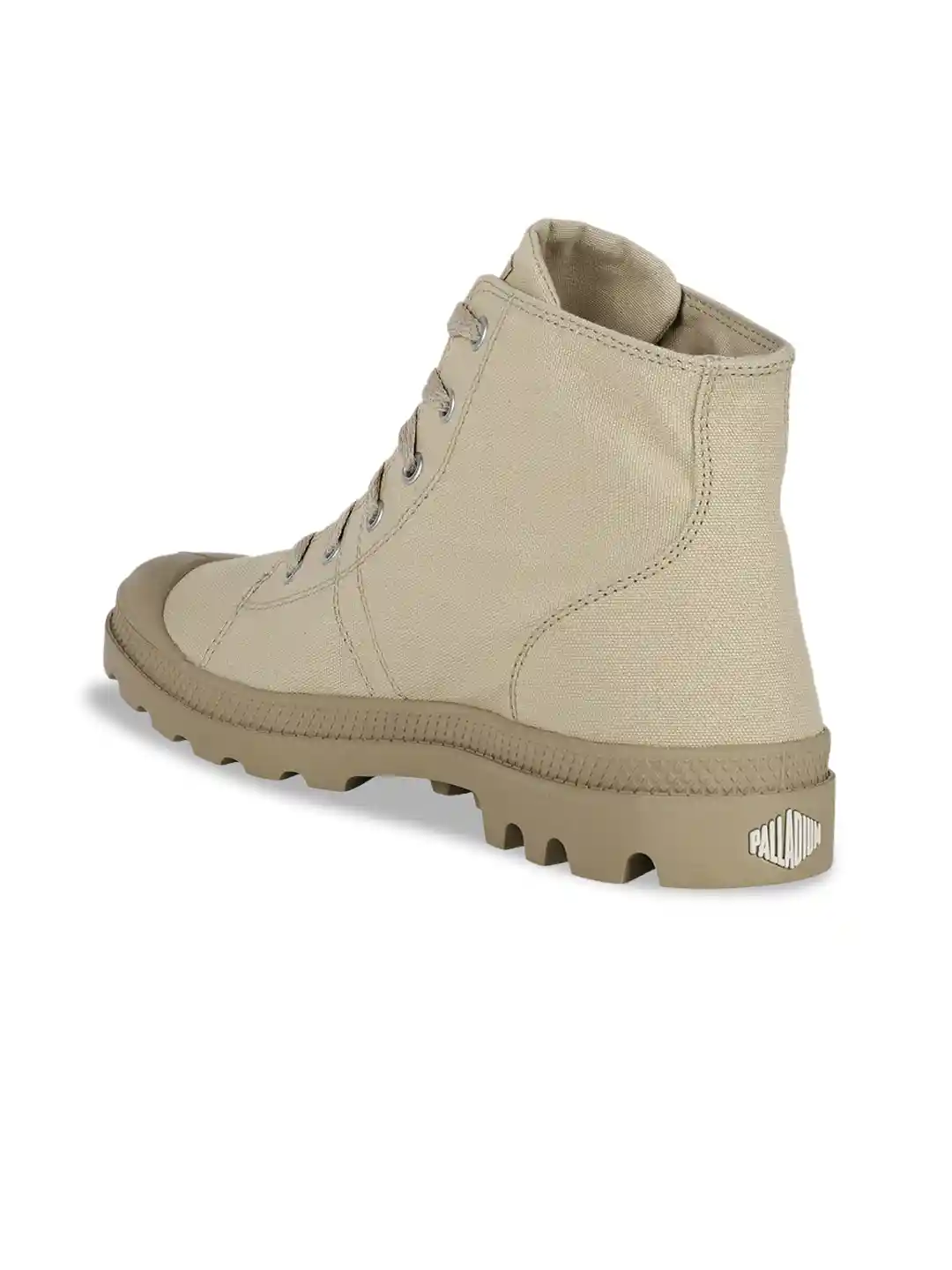 Buy PALLADIUM Men Beige Solid Mid-Top Flat Boots Boots for Men