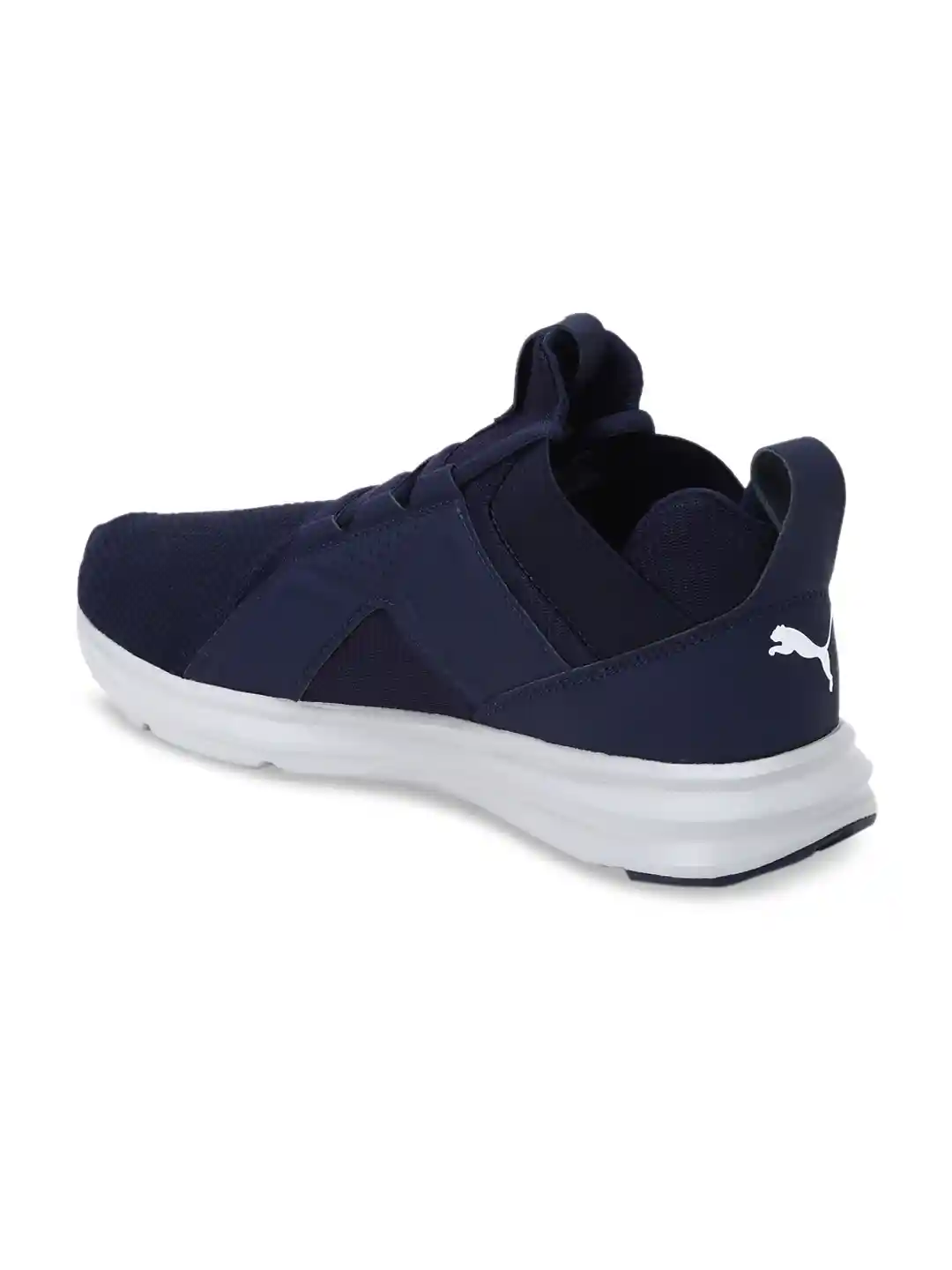 Buy Puma Men Navy Blue Enzo Geo Peacoat Mesh Running Shoes