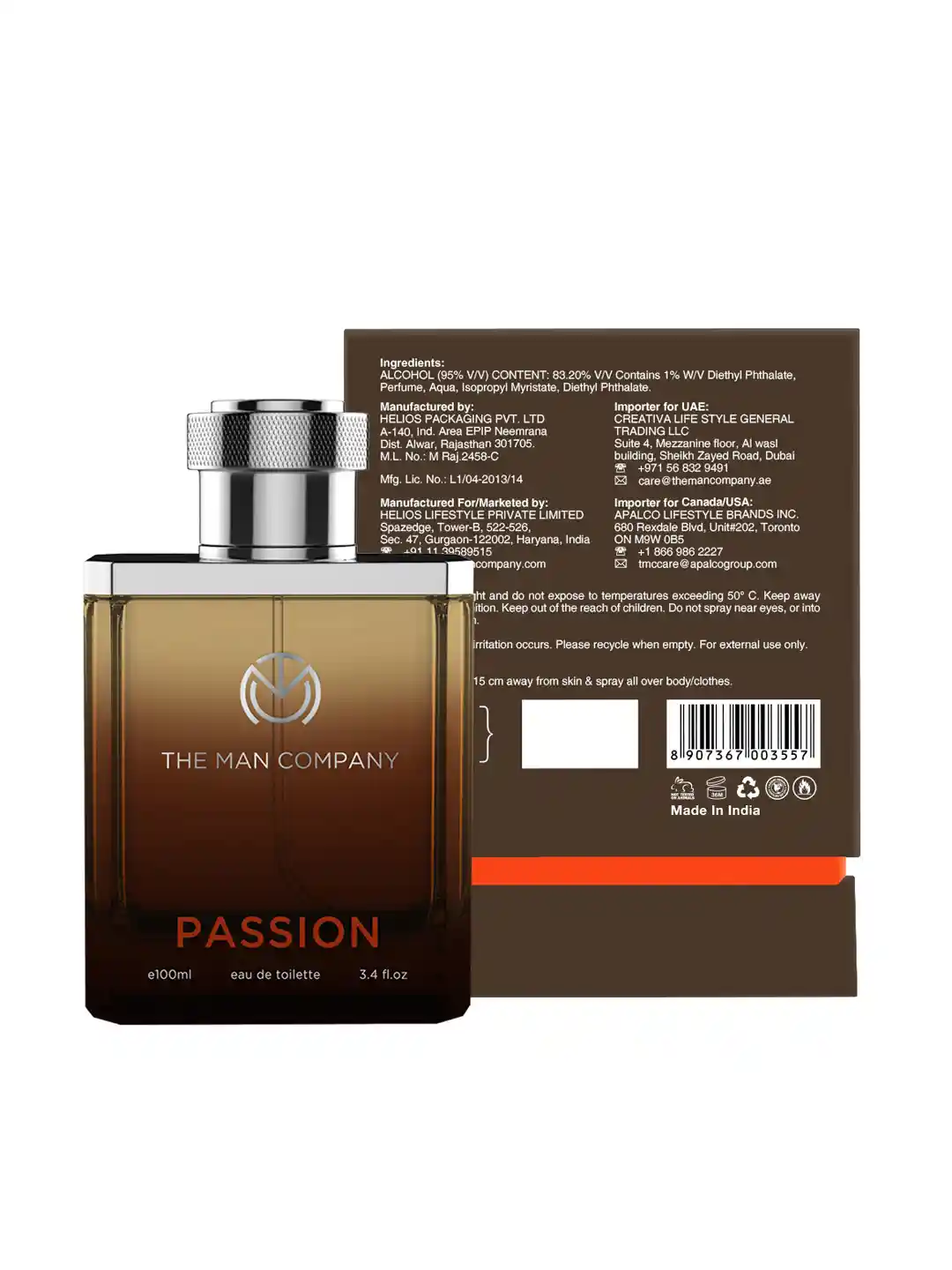 Buy THE MAN COMPANY Passion Perfume Eau de Toilette For Men with