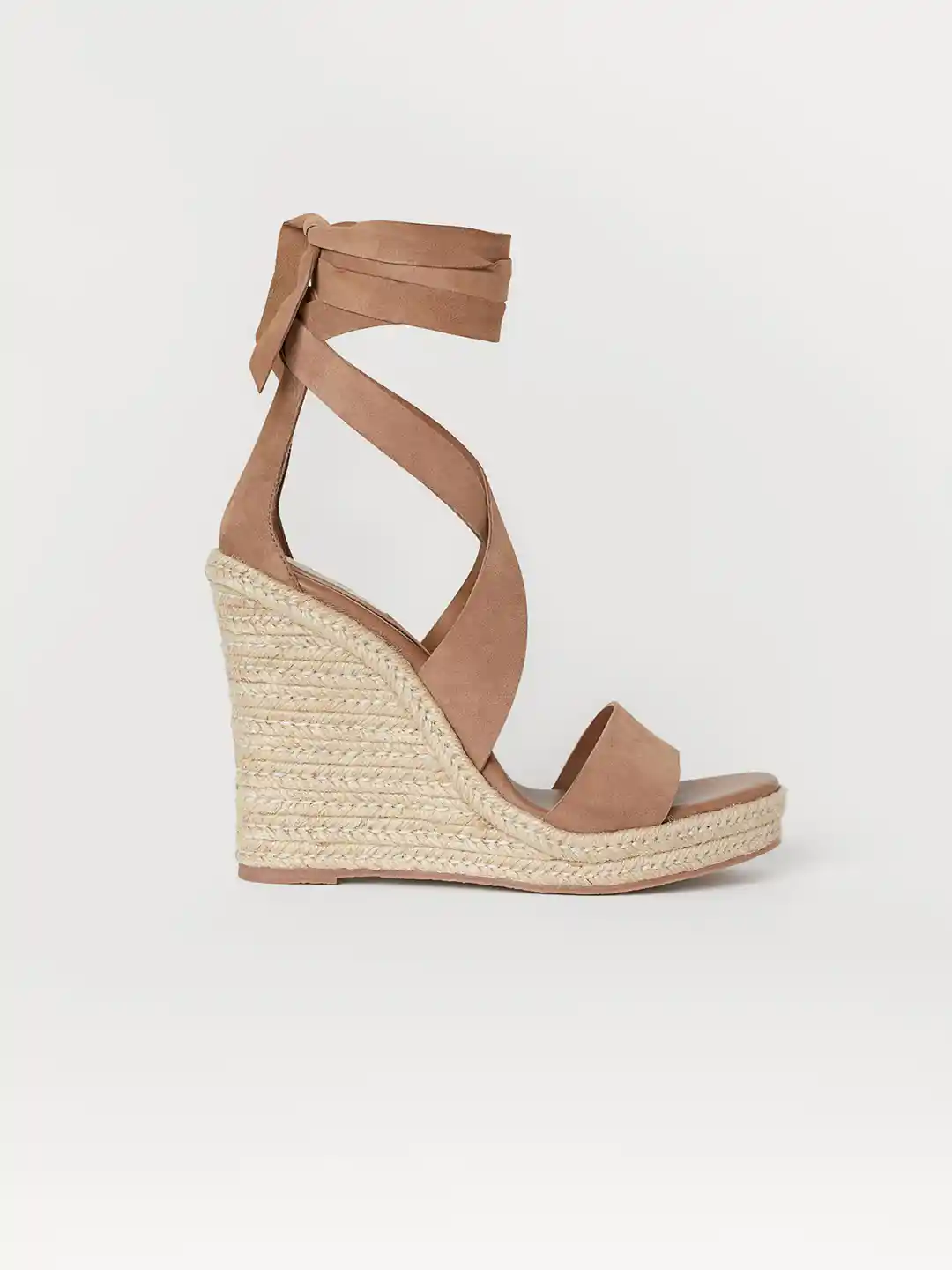 Buy H&M Women Beige Suede Wedge-Heel Sandals Heels for Women