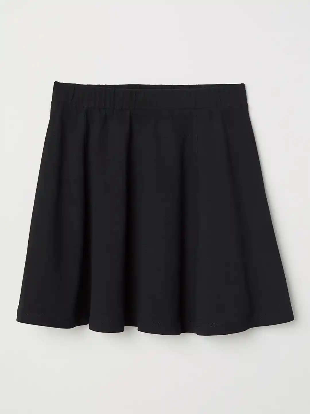 Buy H&M Girls Black Solid A-line Mini Jersey Skirt Skirts for