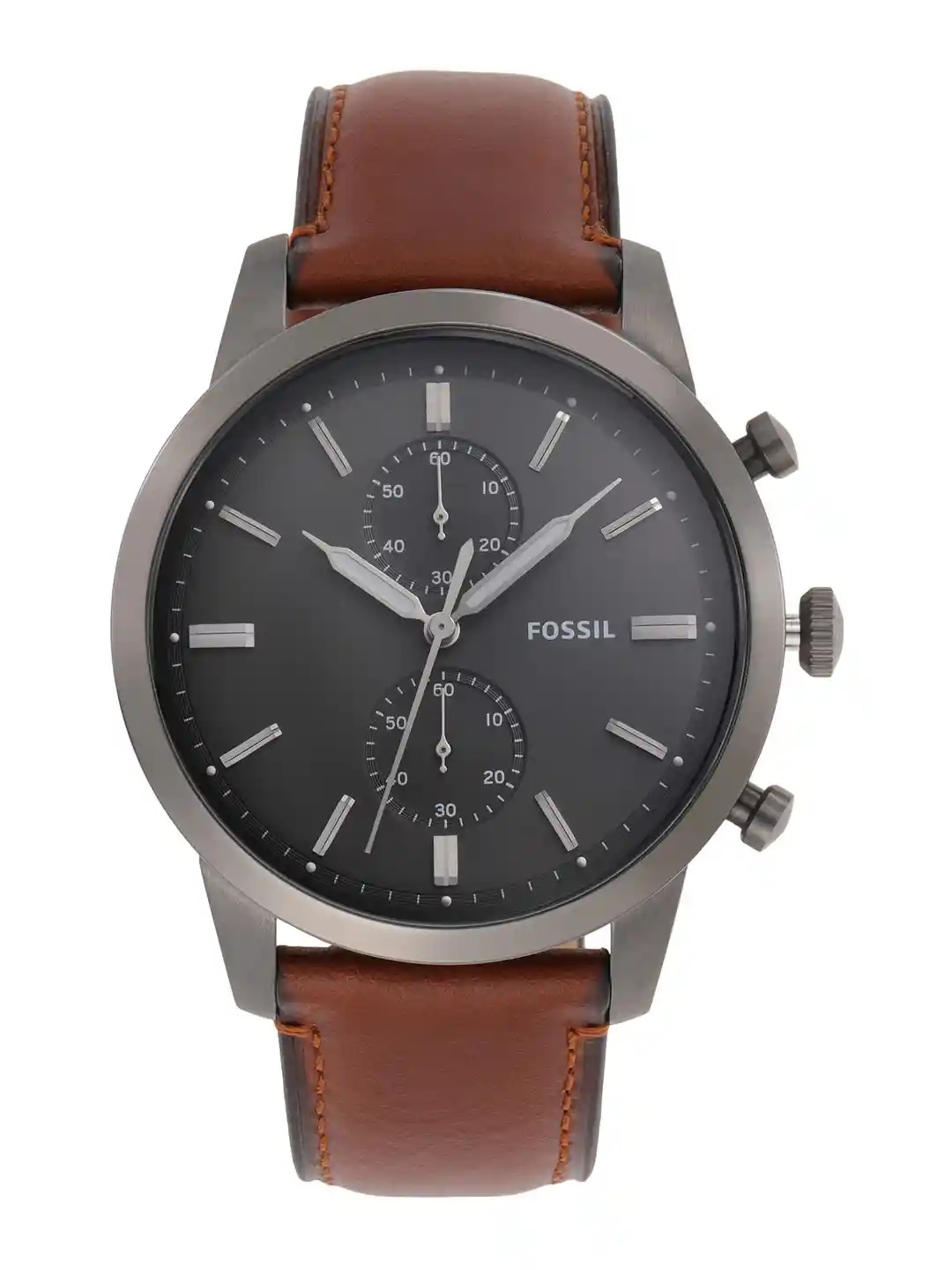 Buy Fossil Men Black Analogue Leather Watch FS5522 Watches for