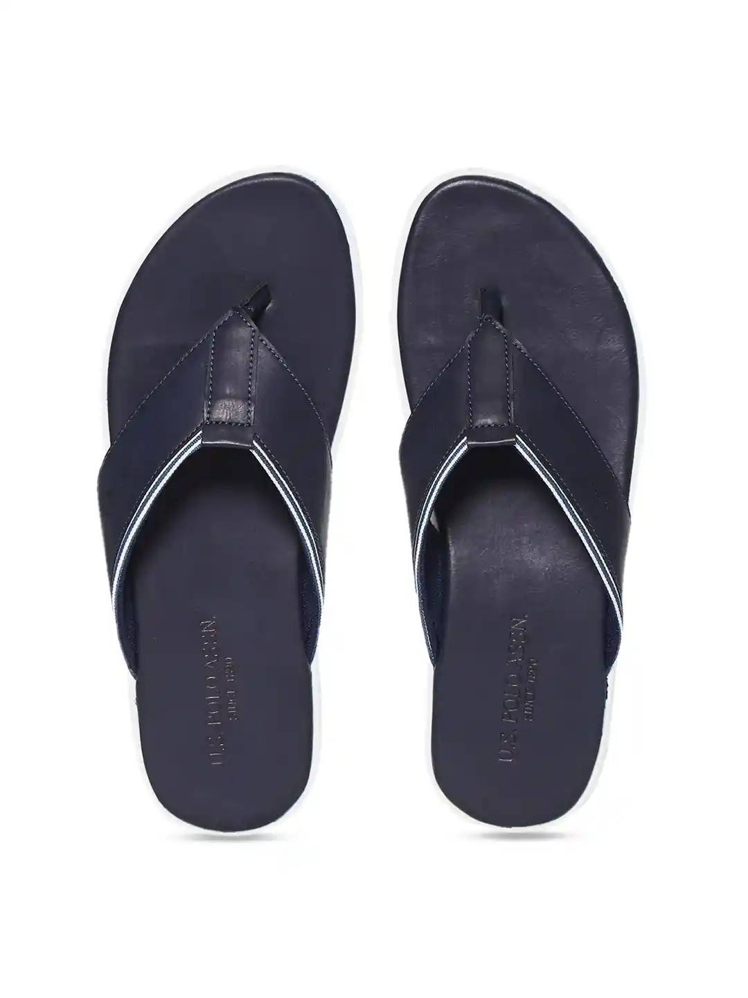 Buy Polo Men Blue Solid Comfort Sandals Sandals for