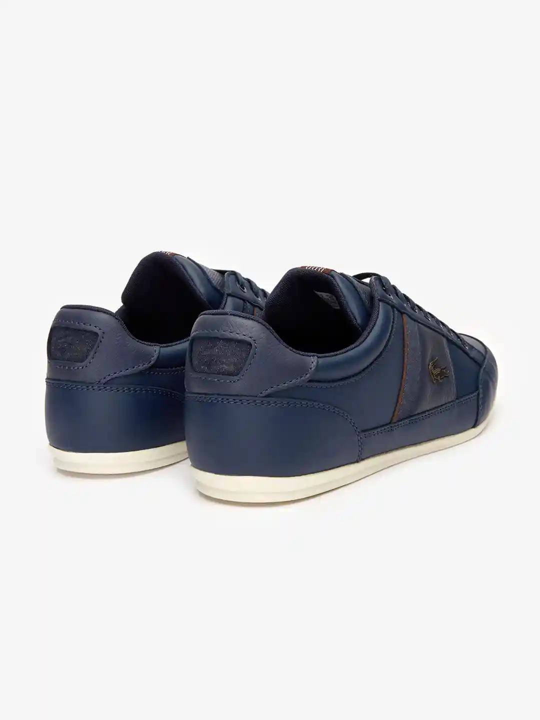 Buy Lacoste Men Navy Blue Chaymon Leather and Synthetic Trainers