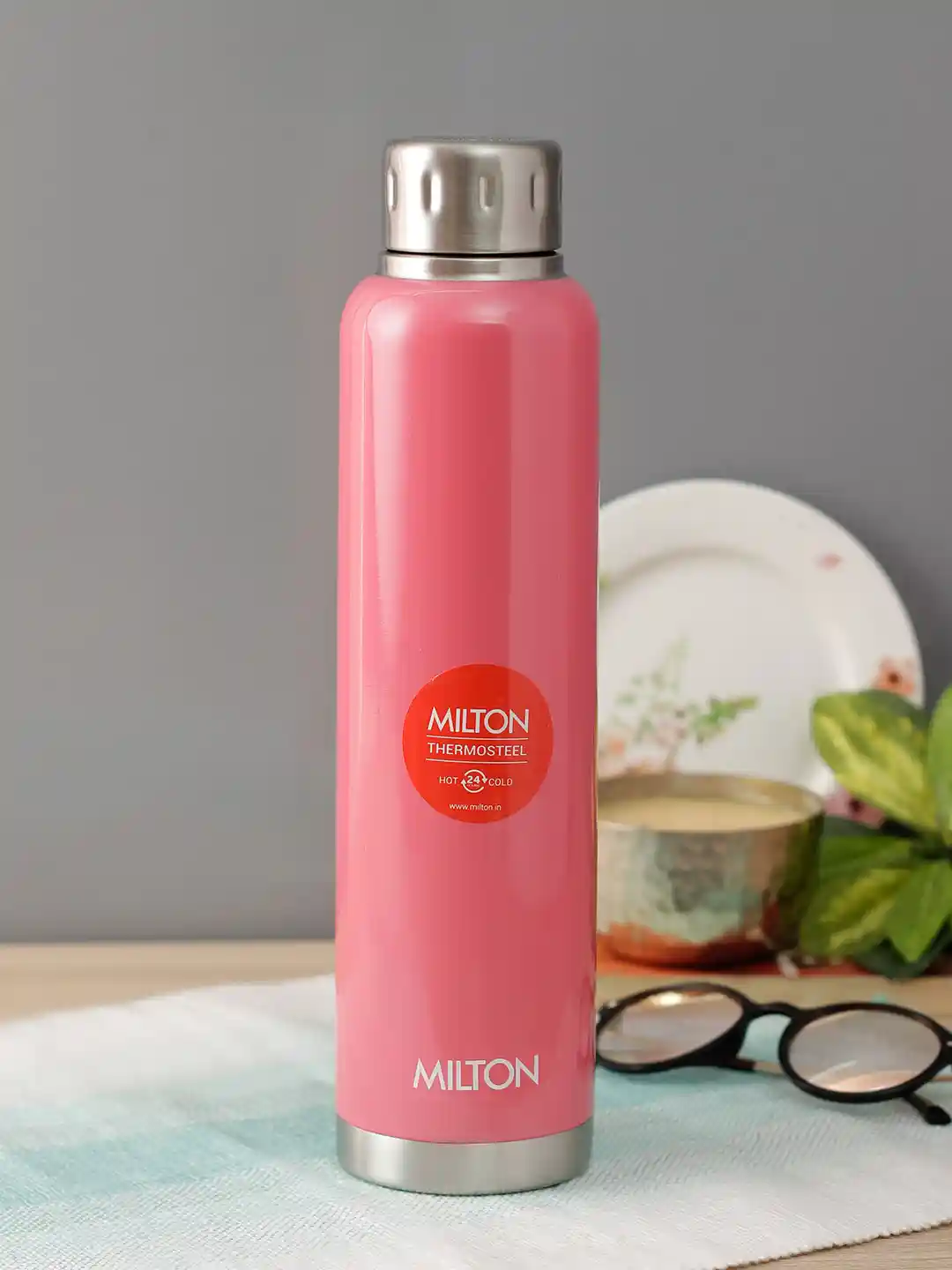 Buy Milton Unisex Pink Solid Elfin-750 Thermosteel Hot Cold