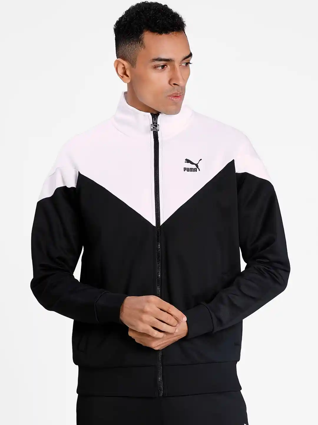 Buy Puma Men Black White Iconic MSC Track Jacket Jackets for