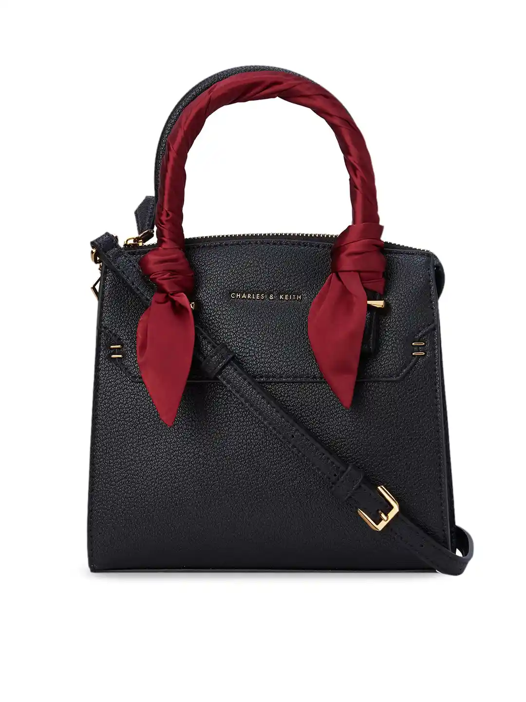 Buy CHARLES KEITH Black Solid Shoulder Bag Handbags for Women