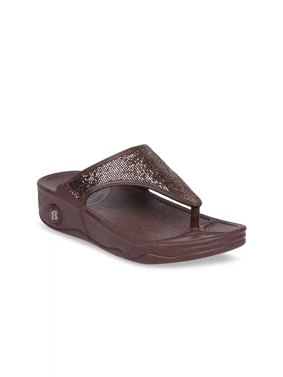 Buy Sandak by Bata Women Brown Textured Sandals Heels for Women