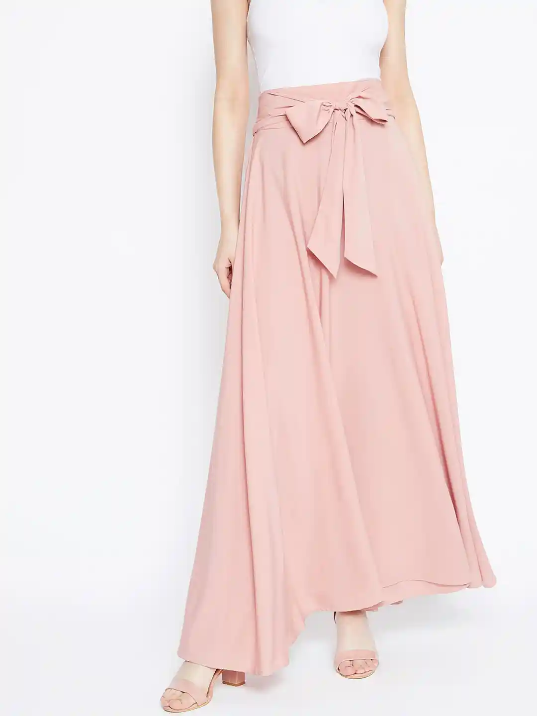 Blush Wrap Skirt Maxi ASOS DESIGN Bridesmaid Long Sleeve Ruched