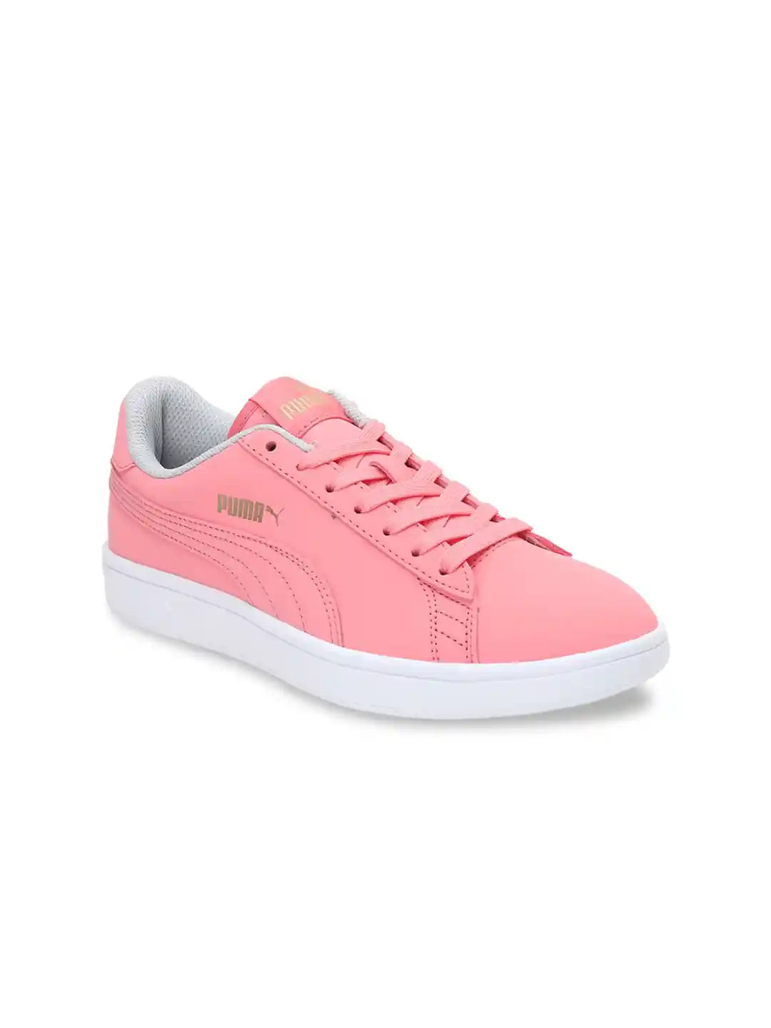 Tênis Puma Suede Puma Smash V2 Rosa Puma Women Pink Nubuck Smash V2 Buck  Sneakers