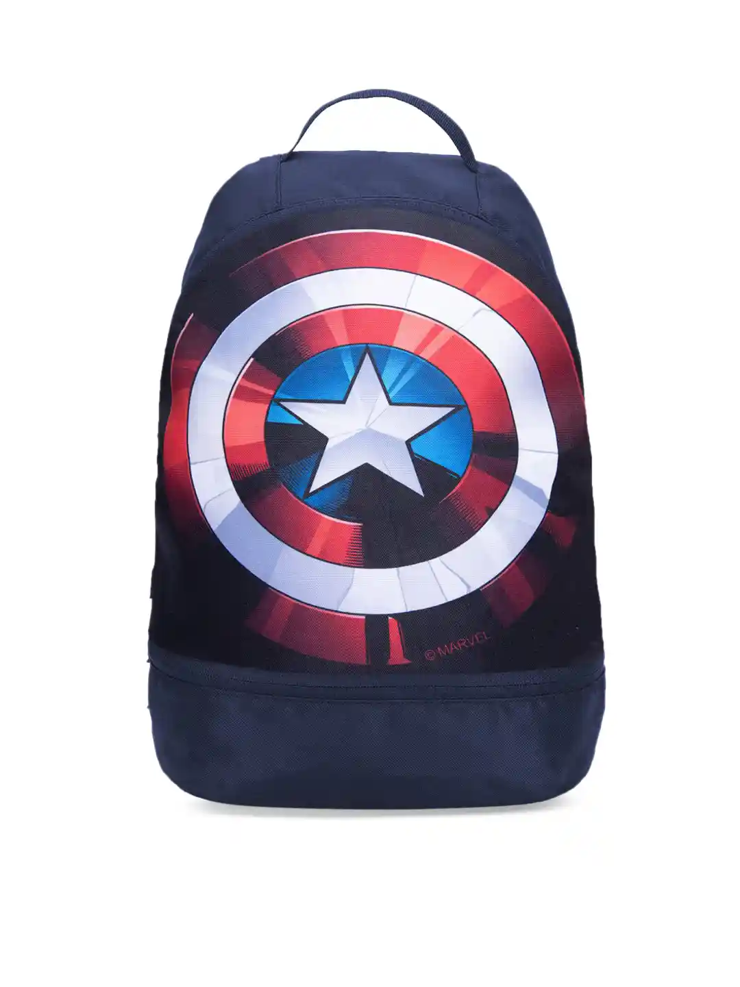 Buy Bewakoof Unisex Blue Red Captain America Shield Printed