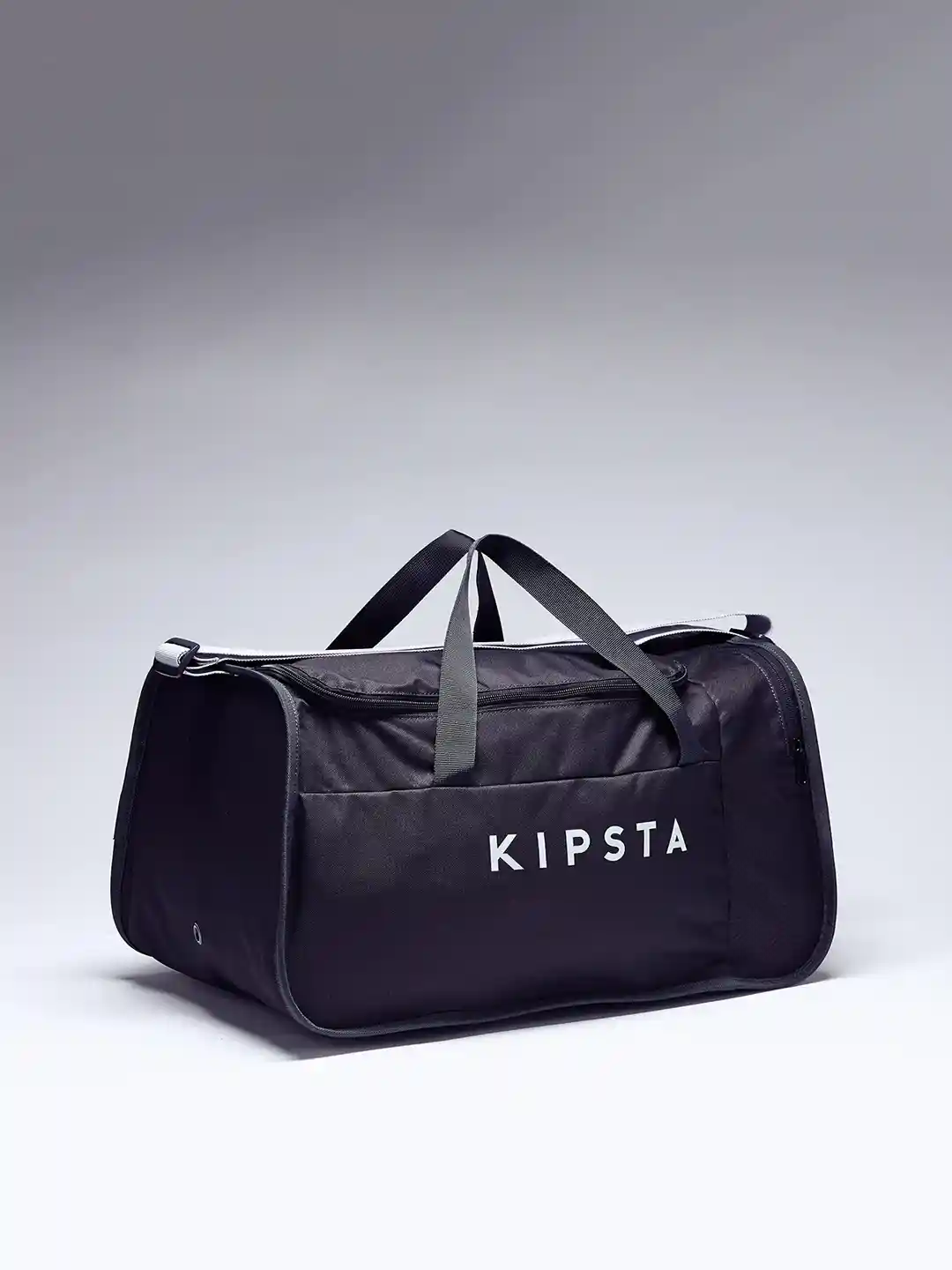 Buy Decathlon Unisex Grey White Solid Sports Duffle Bag Duffel