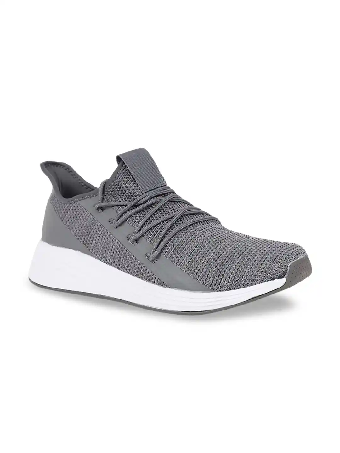 Buy Bata Men Grey Woven Design Mid-Top Sneakers Casual Shoes for