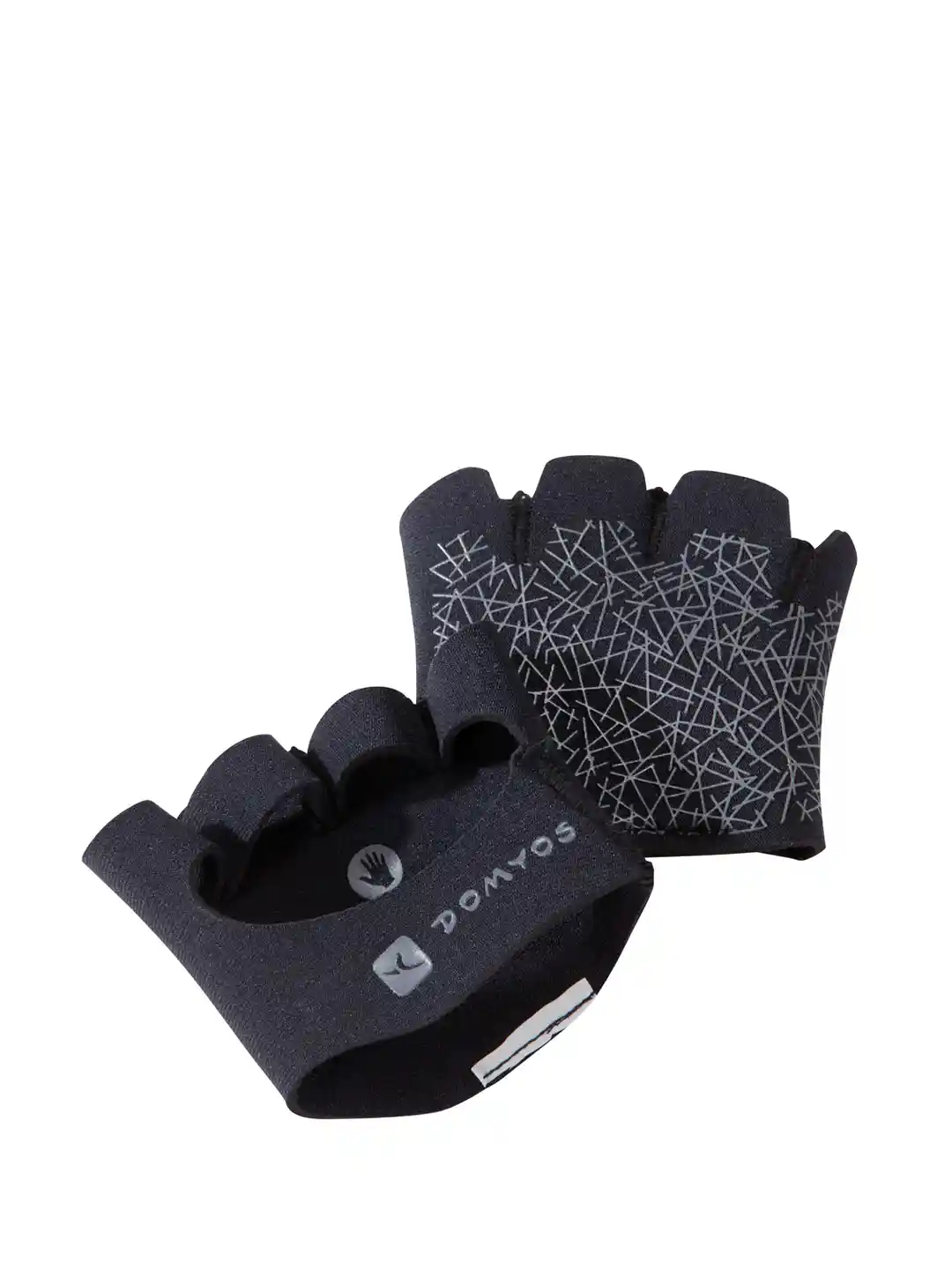 Buy Decathlon Unisex Black Grip Pad Weight Training Gym Gloves