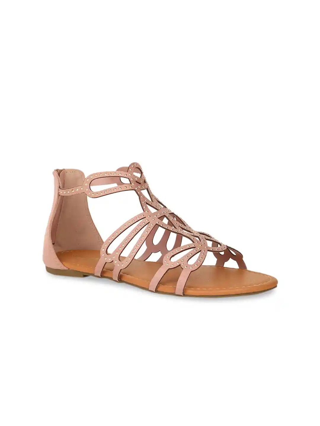 Buy Bata Women Pink Open Toe Gladiator Flats Flats for Women