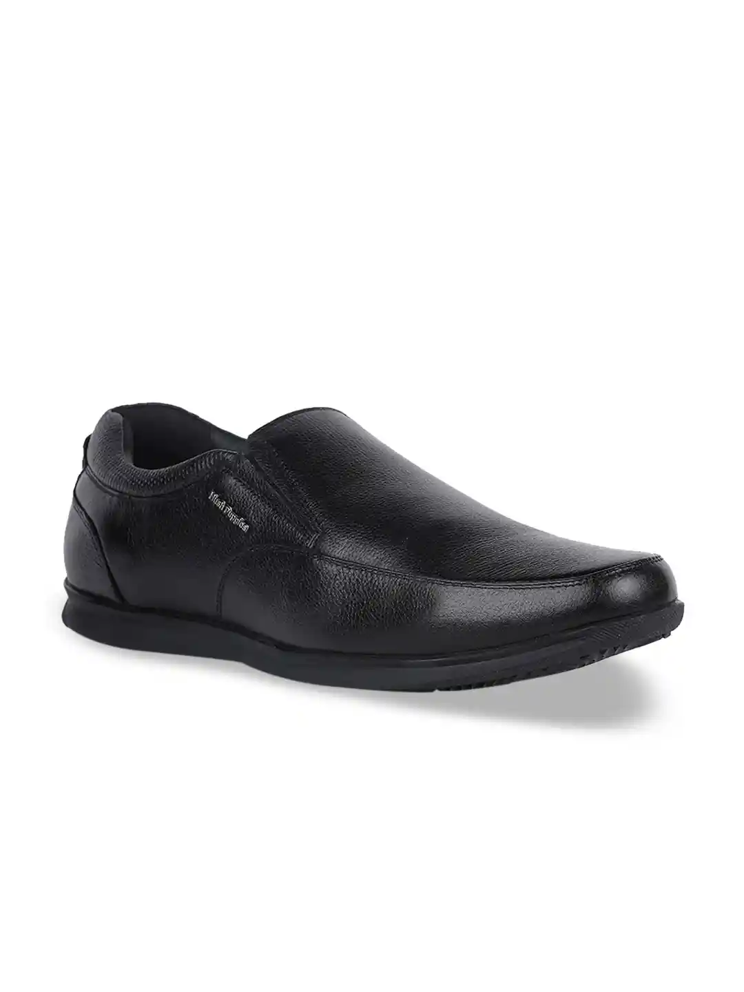 Buy Bata Men Black Solid Formal Leather Slip-On Shoes Formal