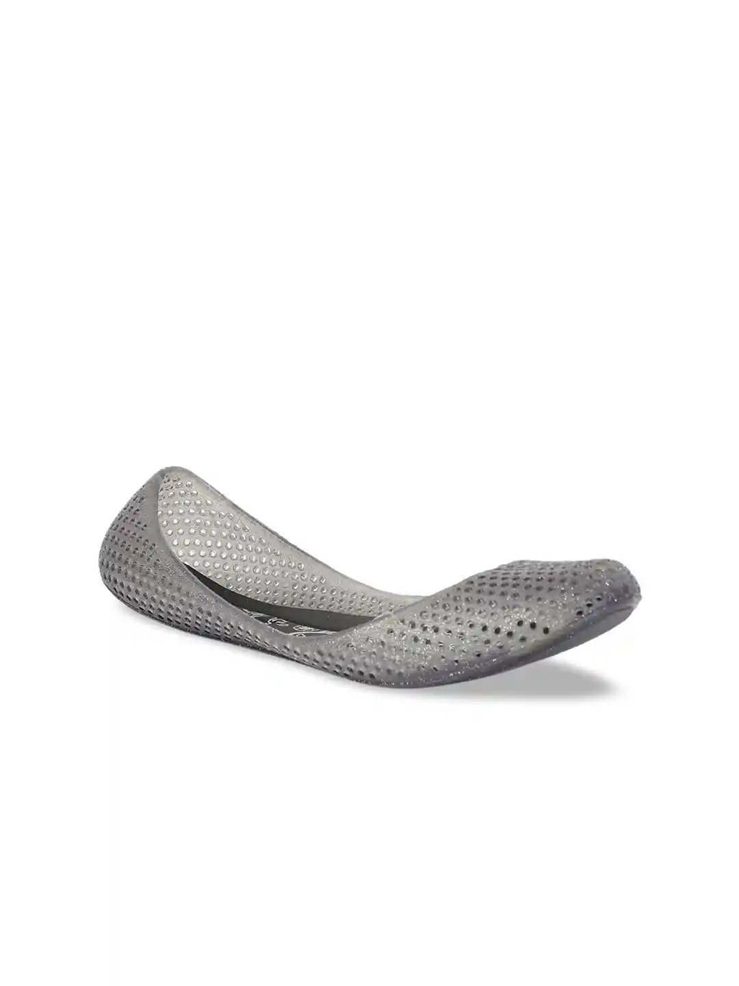 Buy Sandak by Bata Women Grey Textured Ballerinas Flats for
