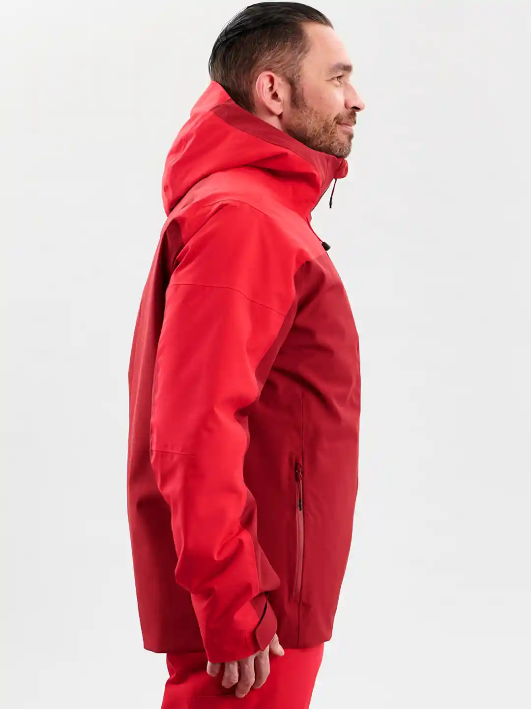 Buy Decathlon Men Red Printed Water Resistant Piste Ski 500 Hooded