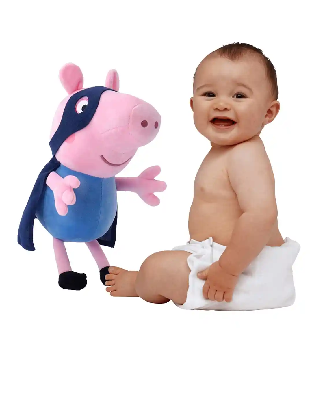 Buy Peppa Pig Kids Pink Blue Colourblocked George Pig in Peter
