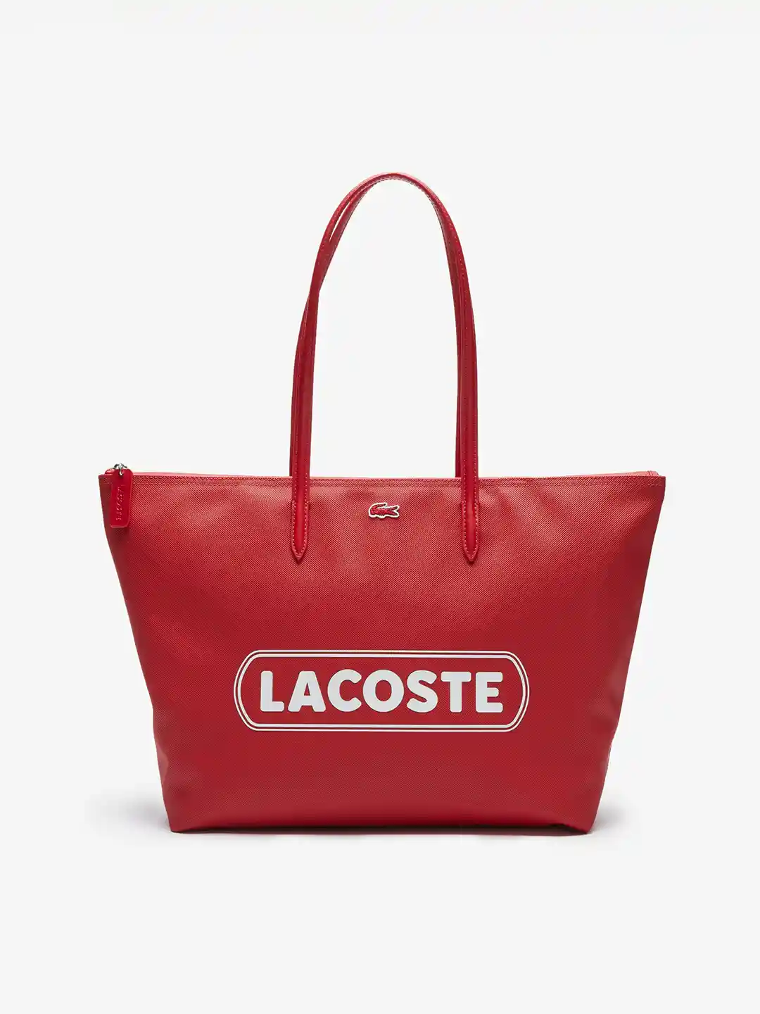 Buy Lacoste Red Printed Tote Bag Handbags for Women 13210084