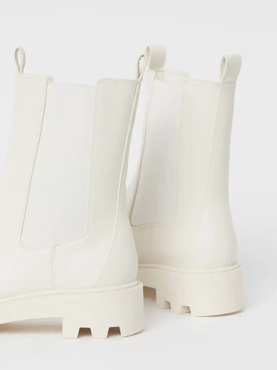 Buy H&M Women White Solid High Profile Chelsea Boots Boots for