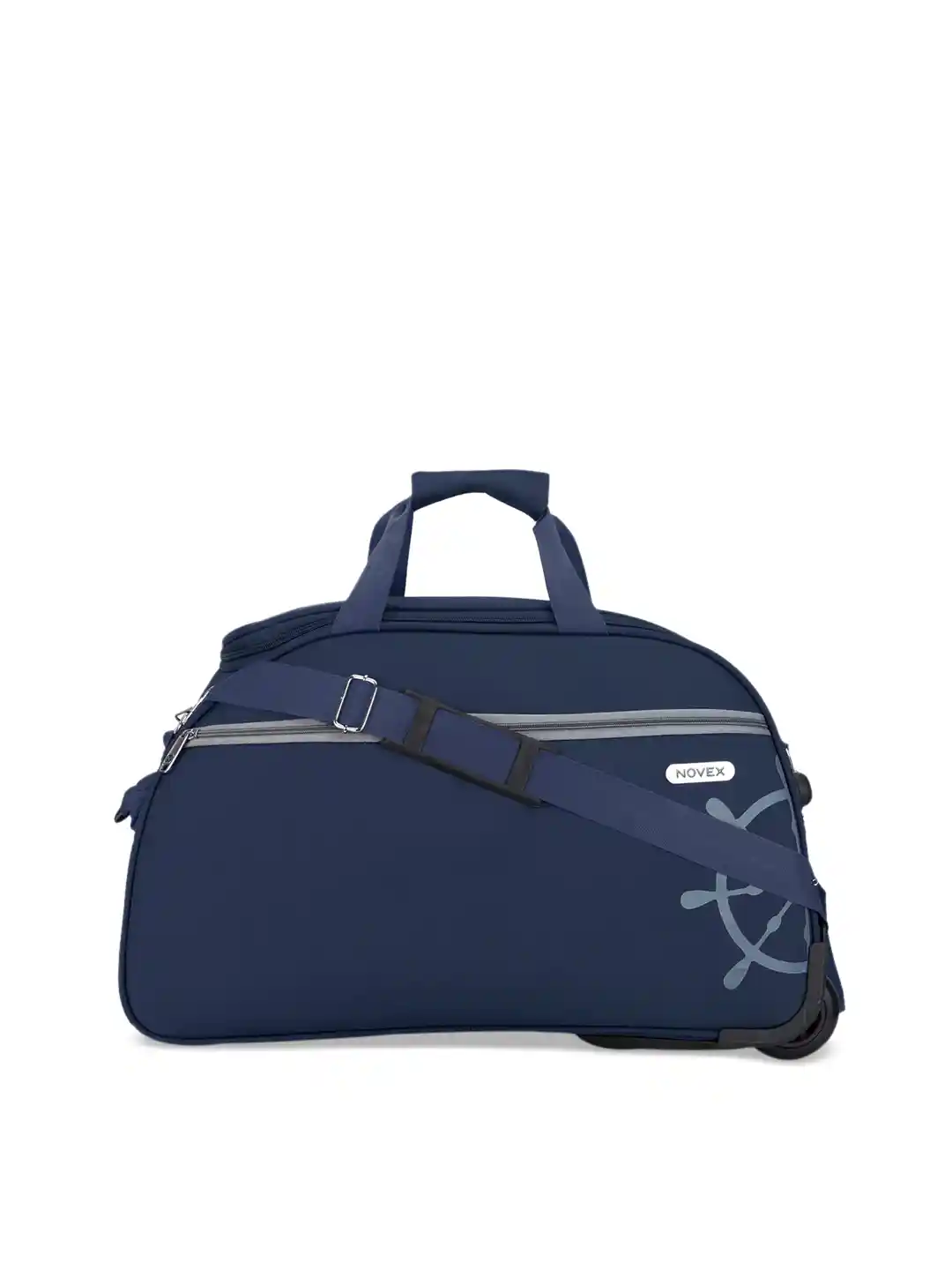 Buy NOVEX Unisex Navy Blue Solid Travel Duffel Bag Duffel Bag