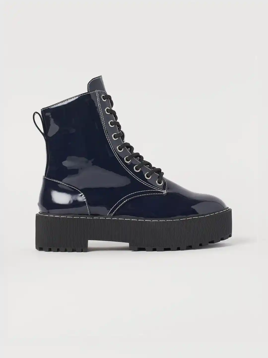 Buy H&M Women Blue Platform Boots Boots for Women 13319382 Myntra