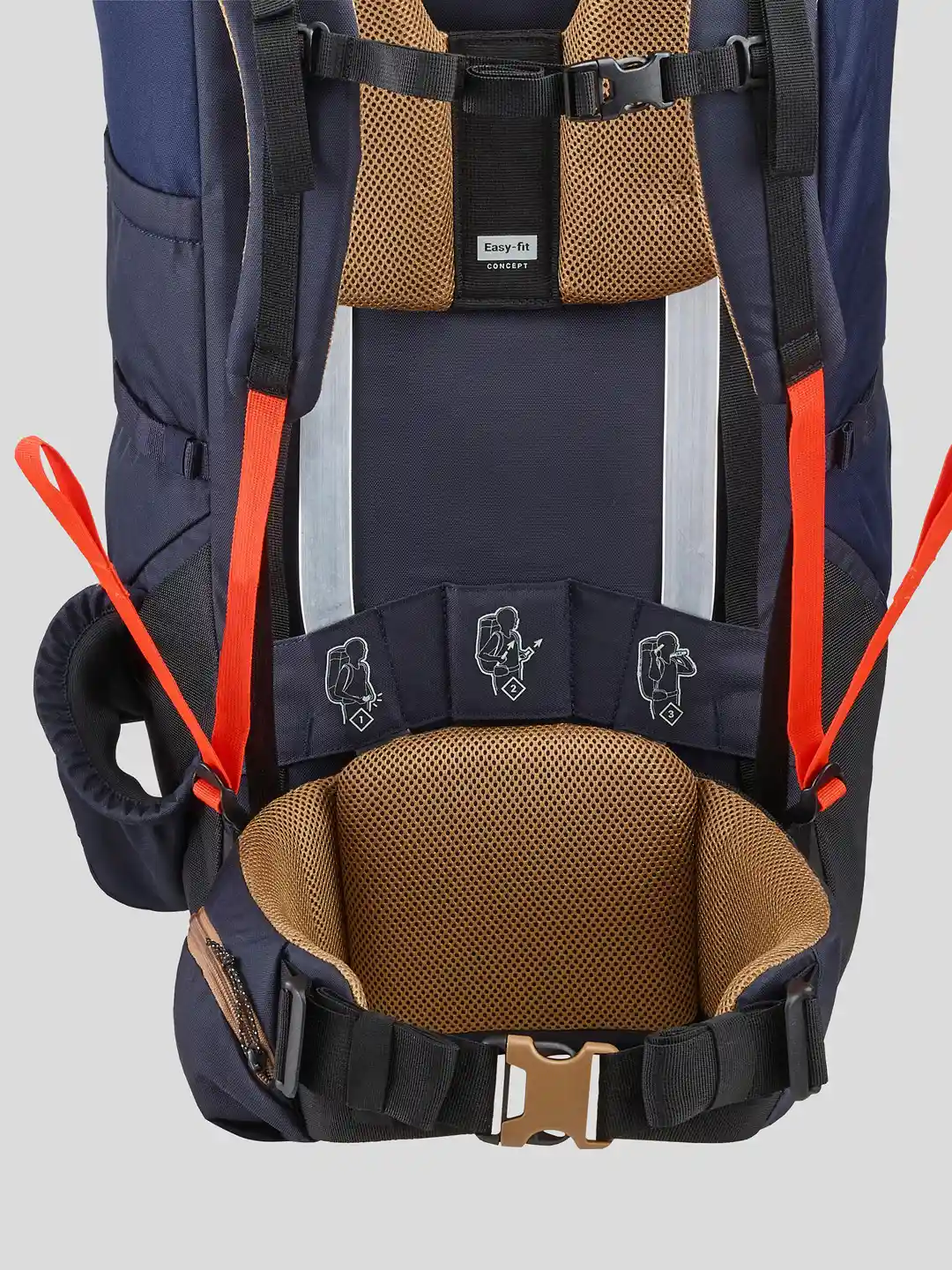 Buy Decathlon Men Blue Solid Trekking Backpack Backpacks for Men