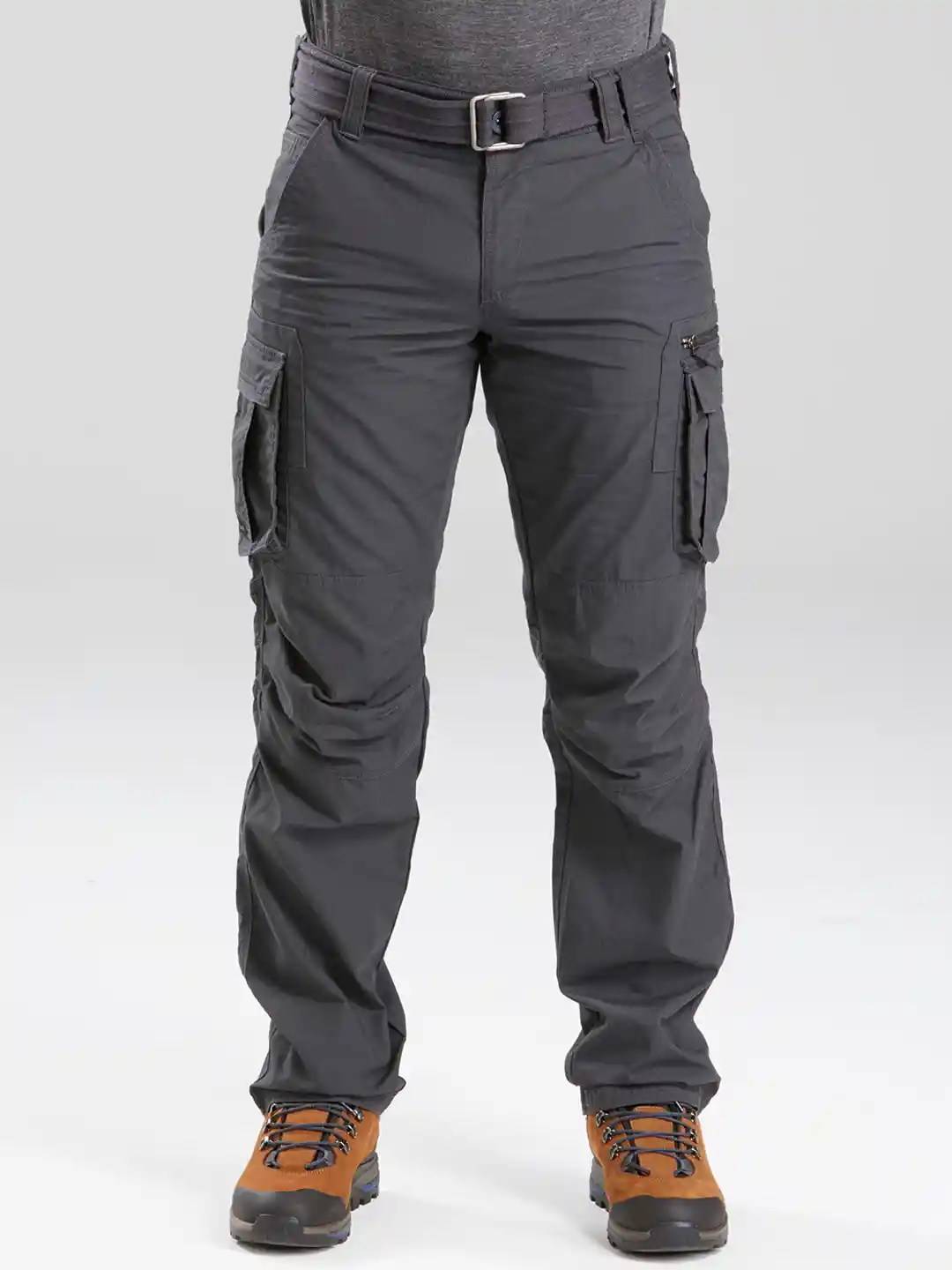 Buy Decathlon Forclaz Men Grey Durable Travel Trekking Cargo