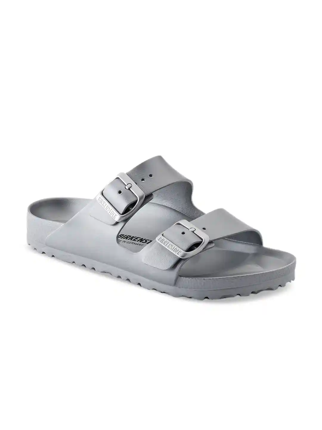 Buy Birkenstock Arizona Essentials Metallic Silver Regular Width
