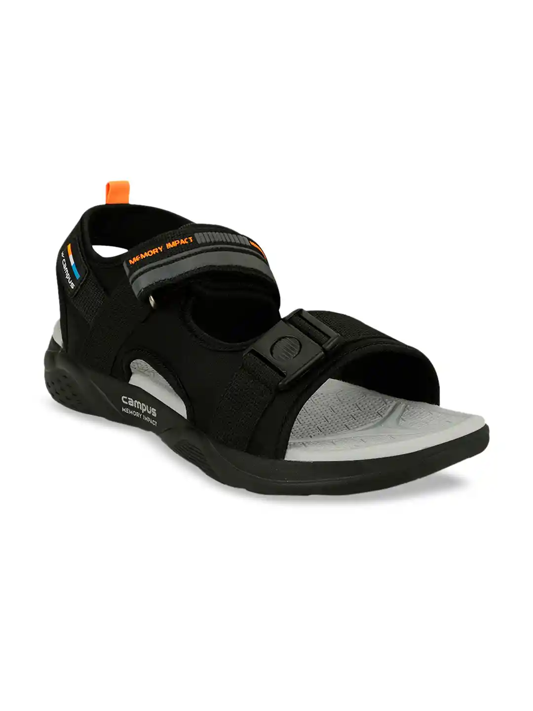 Buy Campus Men SD-064 Black Sports Sandals Sandals for Men