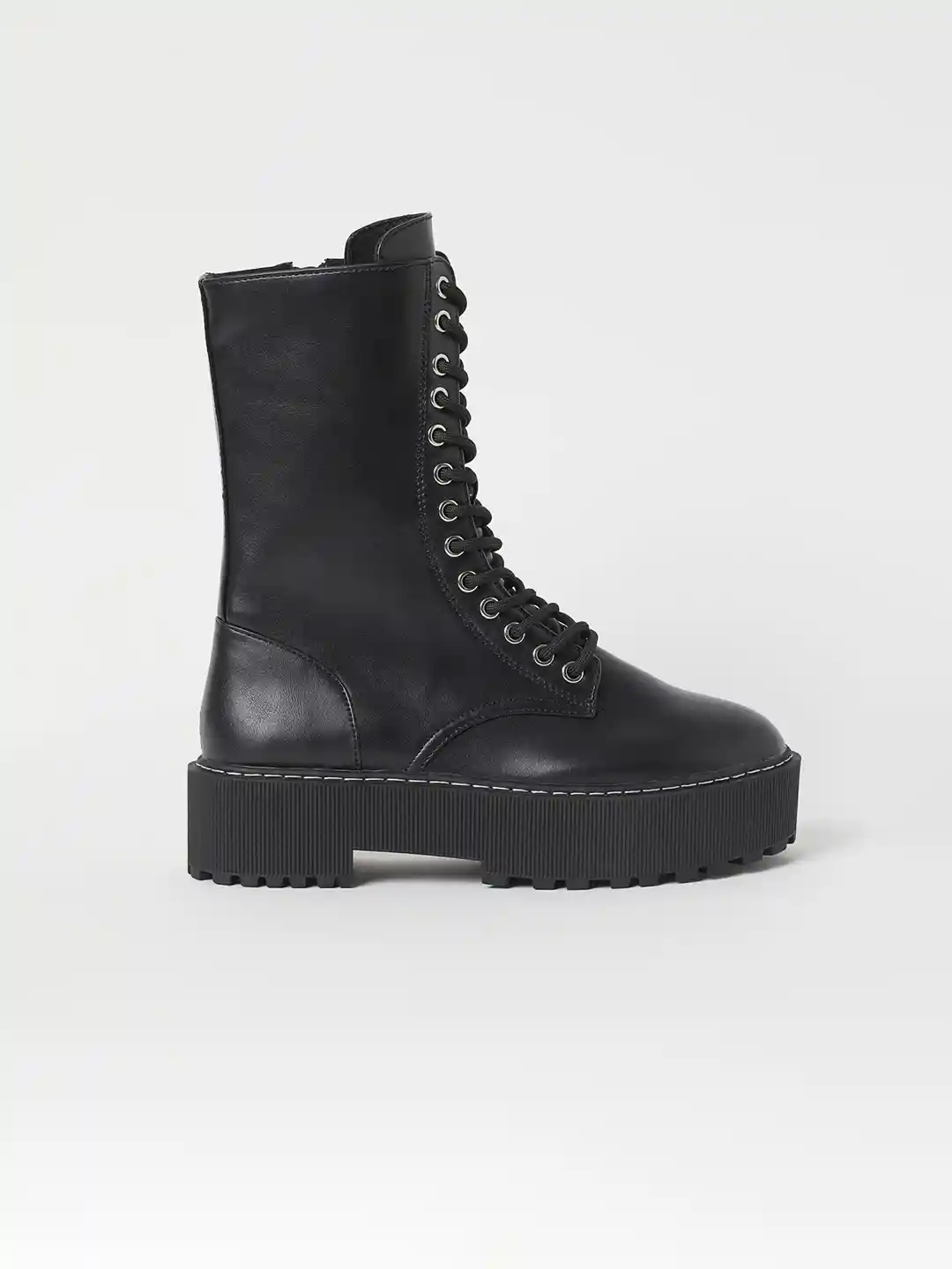 Womens Boots H&m Heeled H&M Lace Up Chunky Heel Ankle Boots