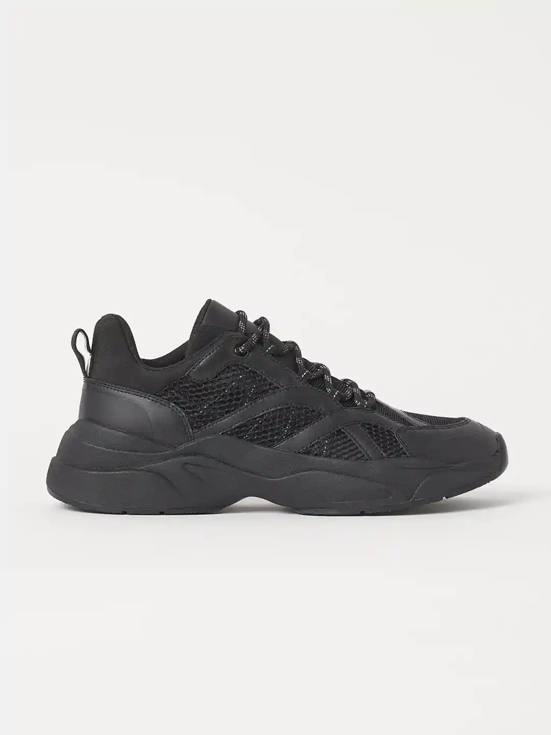 Buy H&M Men Black Solid Mesh trainers Casual Shoes for Men
