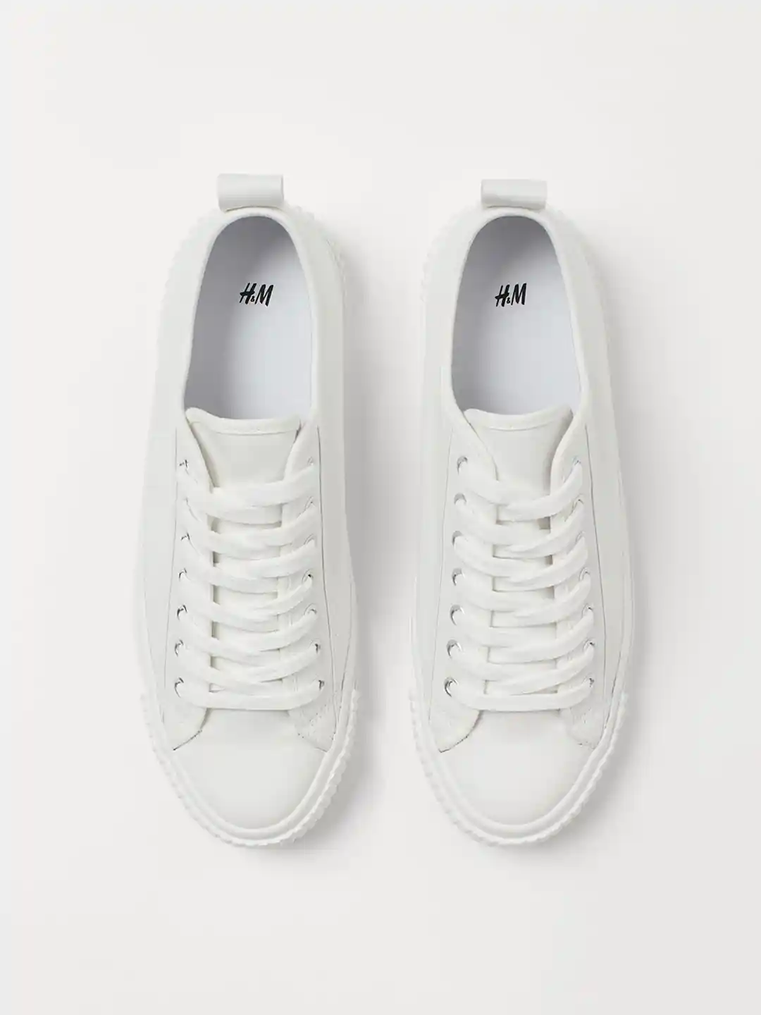 Buy H&M Women White Trainers Casual Shoes for Women 12204116