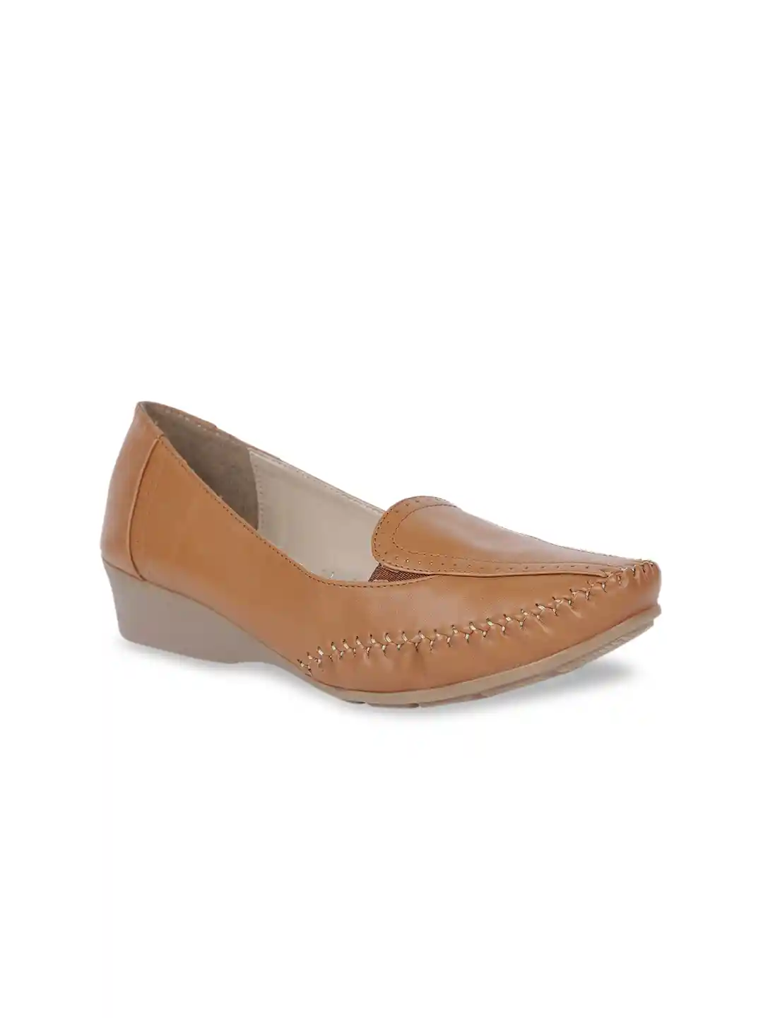 Bata Women Brown Loafers - Main Image
