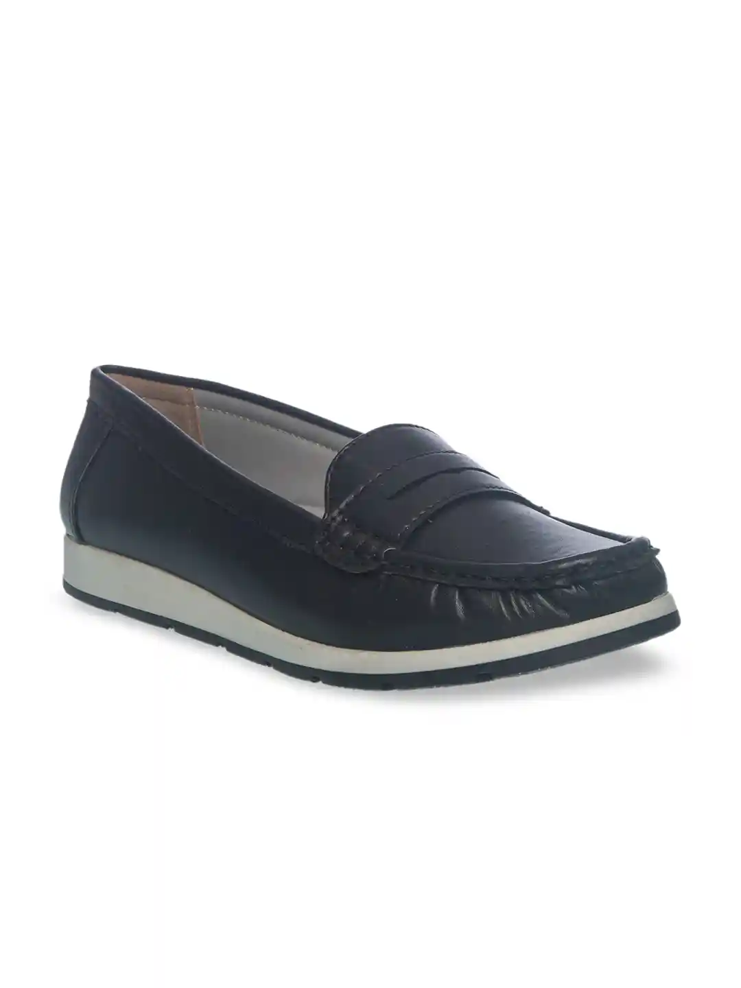 Buy Khadims Women Black Loafers Casual Shoes for Women 12510470