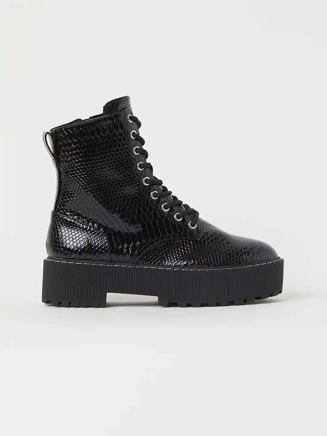 Buy H&M Women Black Platform Boots Boots for Women 12427736 Myntra