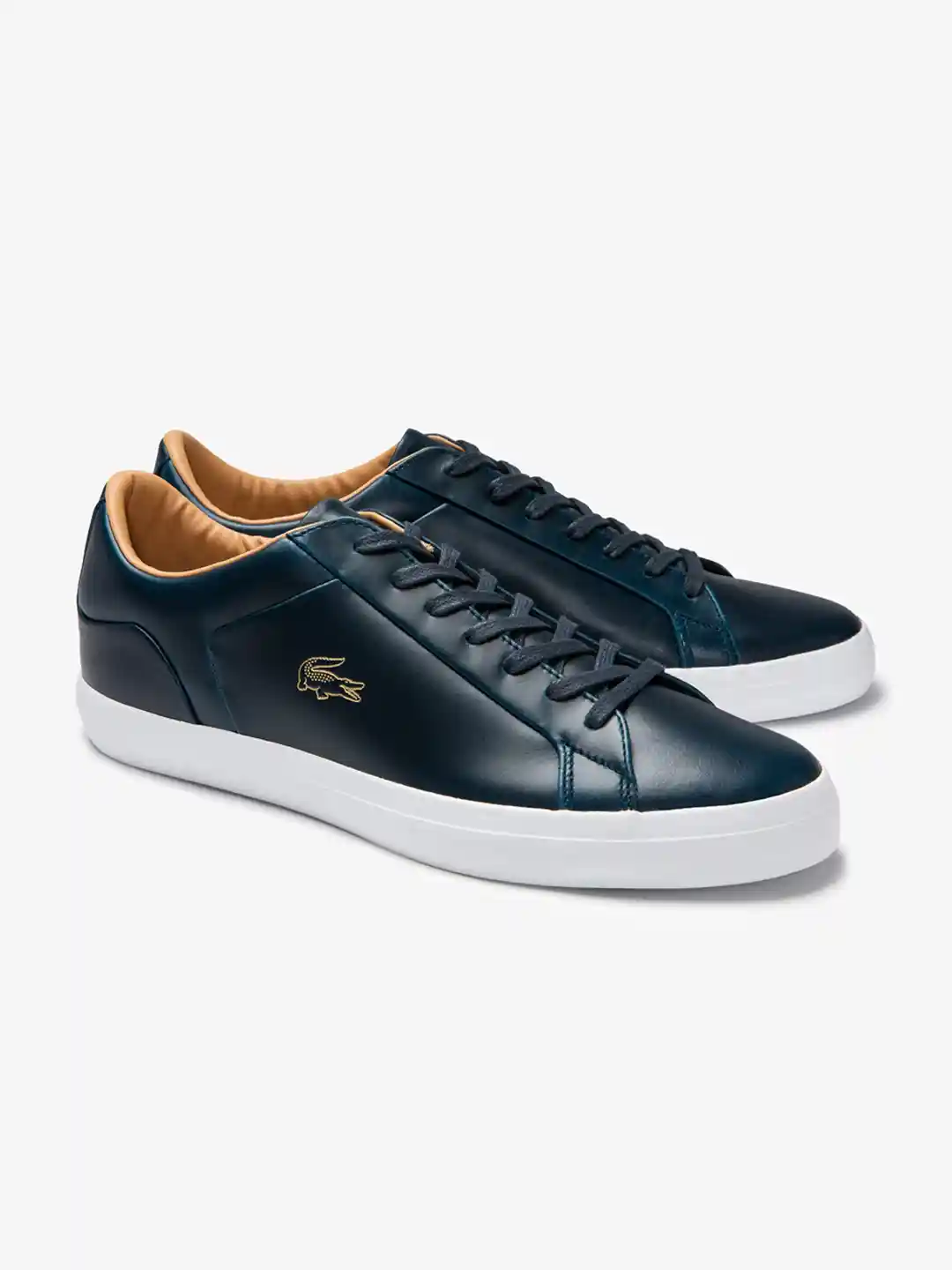 Buy Lacoste Men Navy Blue Solid Sneakers Casual Shoes for Men