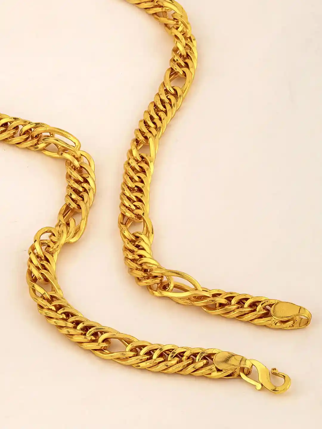 Buy Dare by Voylla Men Gold-Plated Hand Made Chain Necklace and