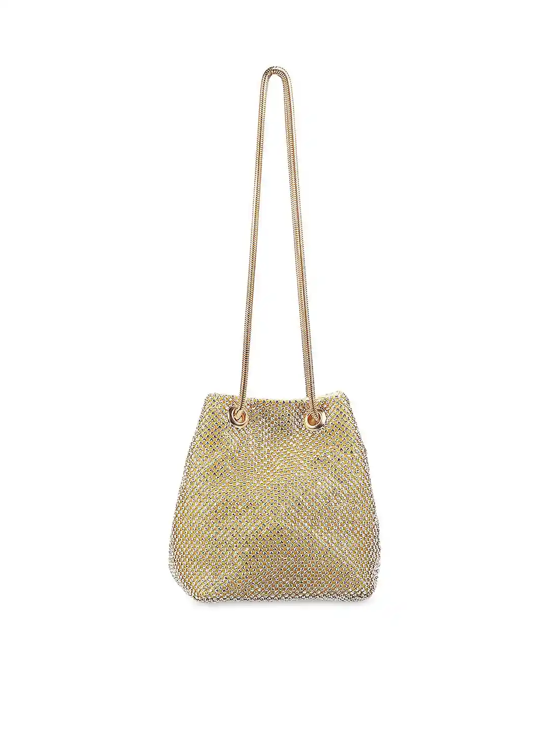 Buy Mochi Gold-Toned Embellished Potli Bag Clutches for Women
