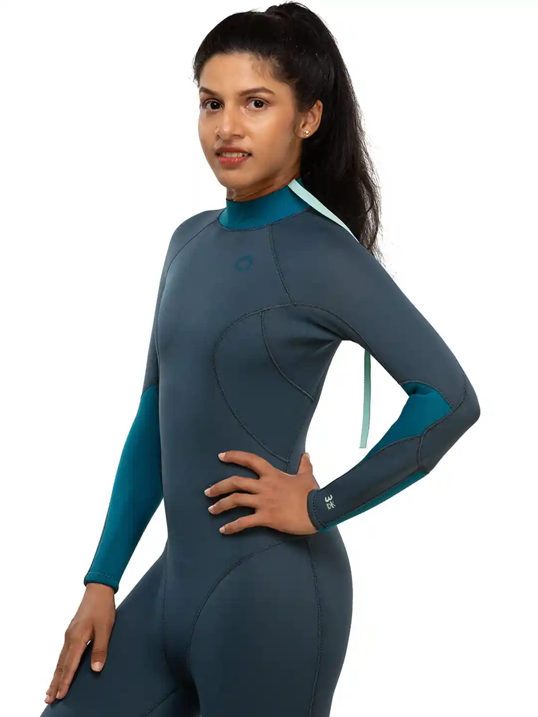 Buy Decathlon Women Teal Solid Scuba Diving Wetsuit SCD 100 Back